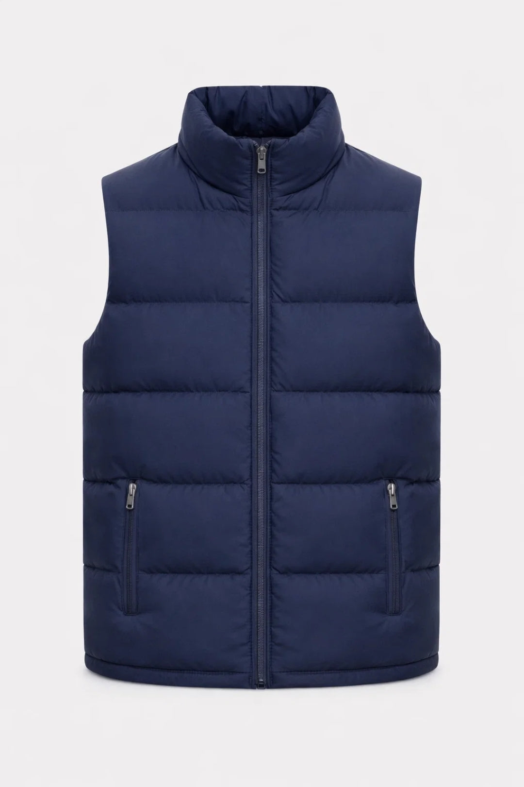 Heren Bodywarmer Casual Opstaande Kraag Voor Lente - StudioMarella