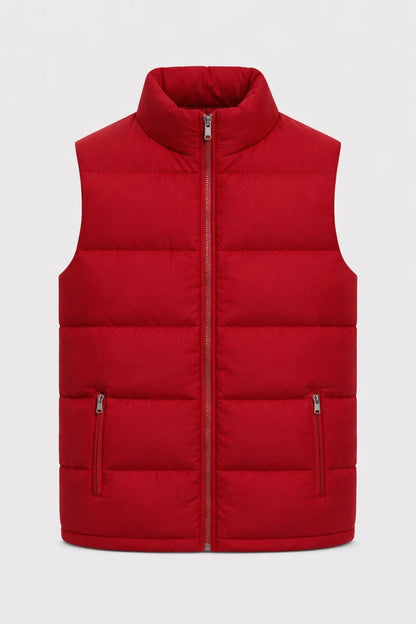 Heren Bodywarmer Casual Opstaande Kraag Voor Lente