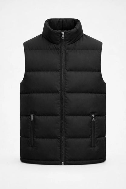 Heren Bodywarmer Casual Opstaande Kraag Voor Lente