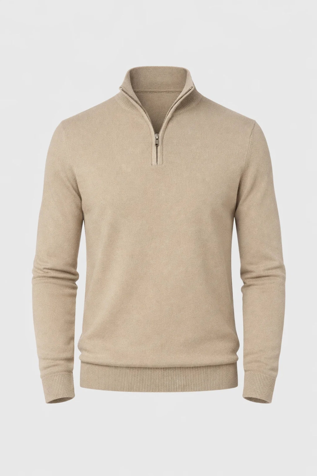 Heren Trui Half Zip Klassieke Casual Stijl