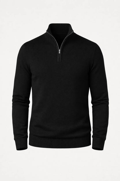 Heren Trui Half Zip Klassieke Casual Stijl