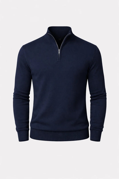 Heren Trui Half Zip Klassieke Casual Stijl - StudioMarella