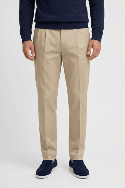 Heren Pantalon Rechte Pijp Elegant Geheel Getaileerd