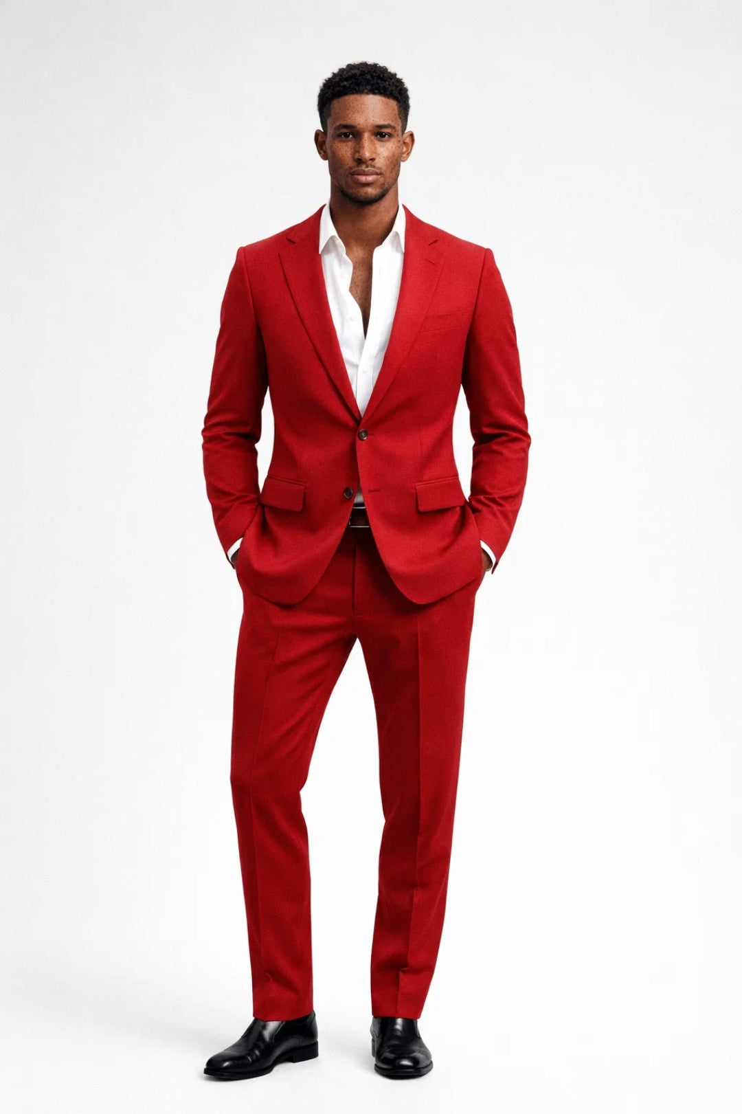 Heren Pak Slim Fit - Blazer en Broek Set Elegant Zwart