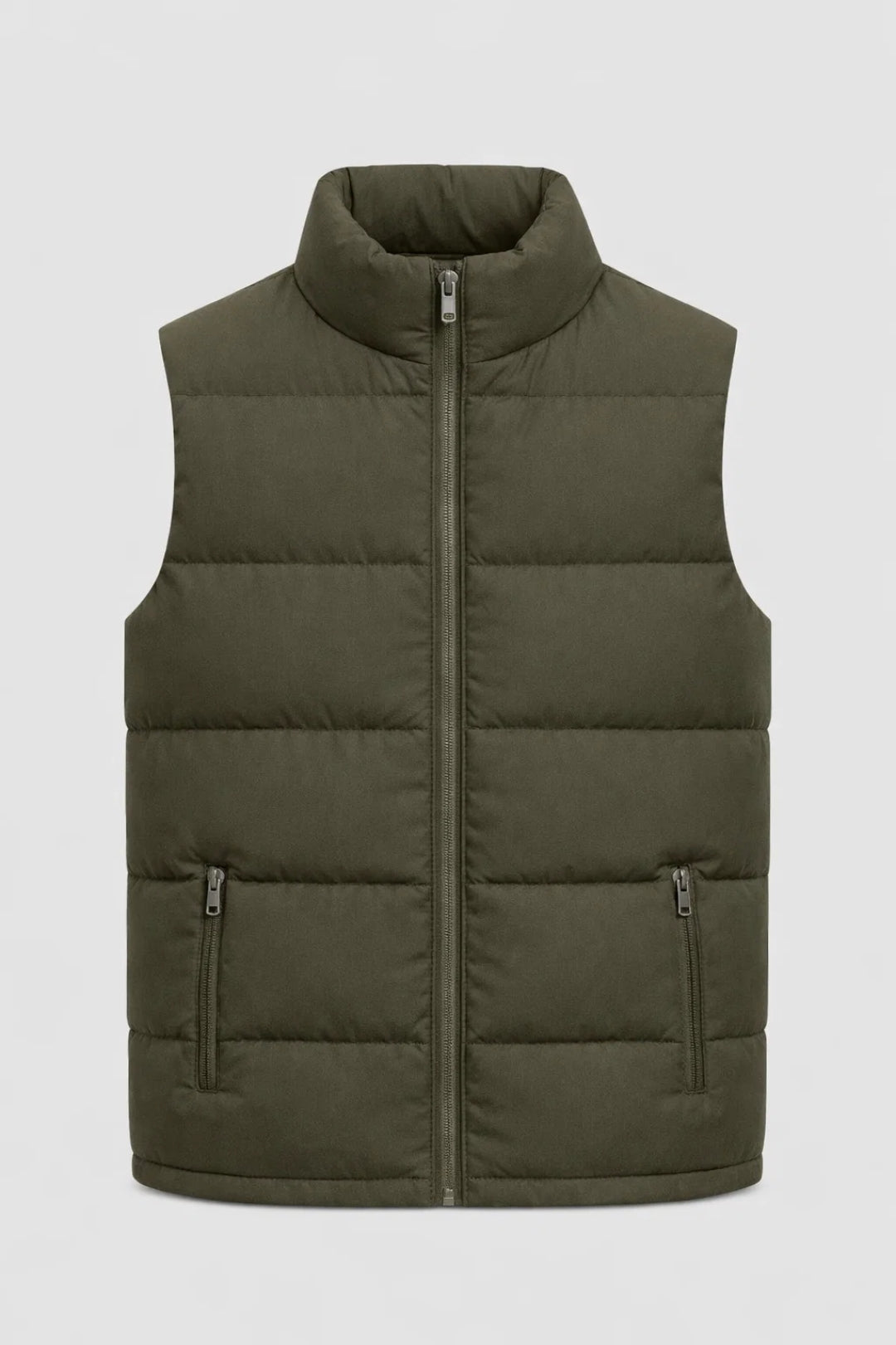Heren Bodywarmer Casual Opstaande Kraag Voor Lente