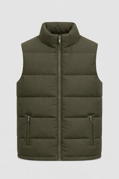 Heren Bodywarmer Casual Opstaande Kraag Voor Lente