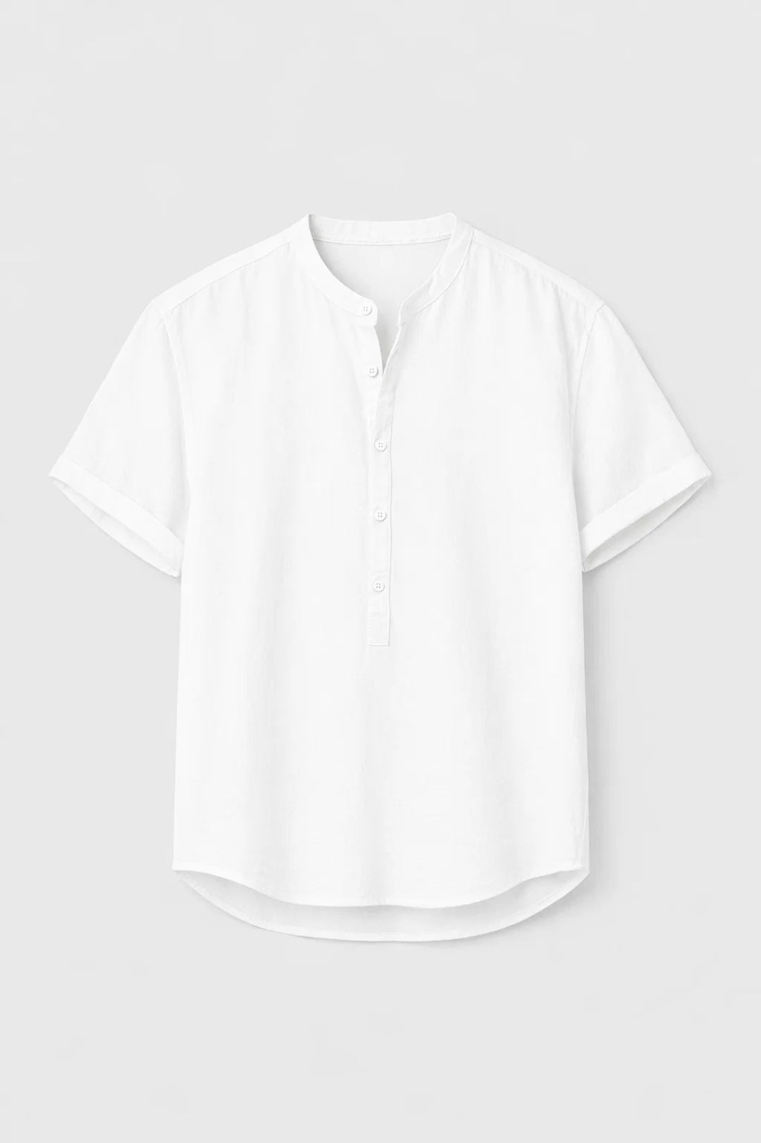Heren Shirt Korte Mouwen Knoopsluiting Voor Alle Seizoenen