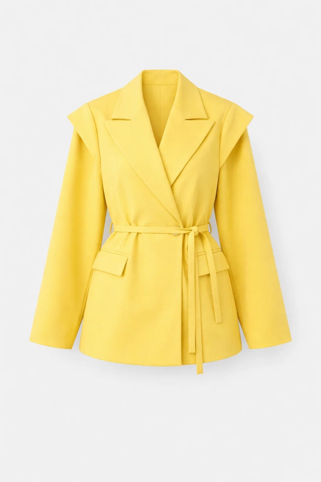 Dames Blazer Elegant Getailleerd met Ceintuur