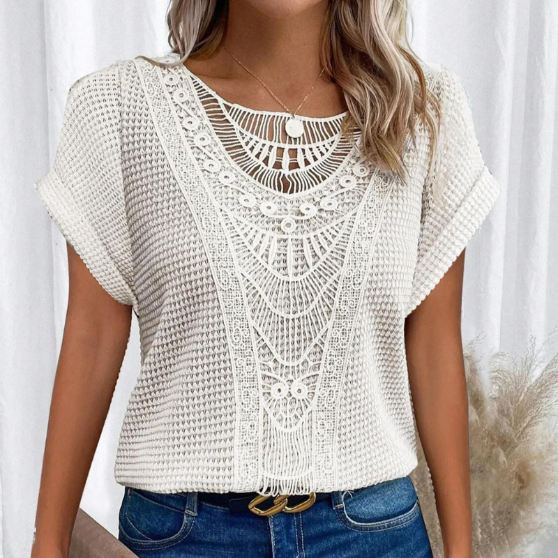 Katoenen Gehaakte Top Boho Stijl Zomer