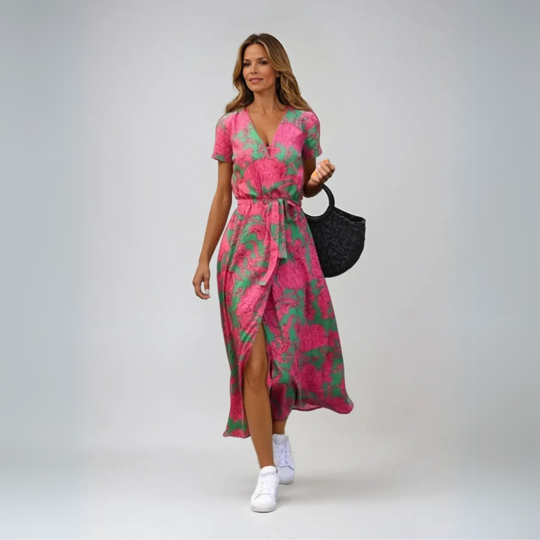 Dames Elegante Jurk met V-hals