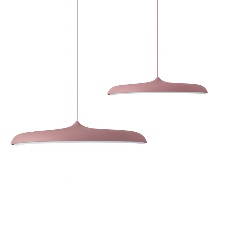 Moderne LED Hanglamp met Minimalistische Lijnen – Dimbare Eetkamerlamp in Meerdere Kleuren voor Scandinavisch Interieur