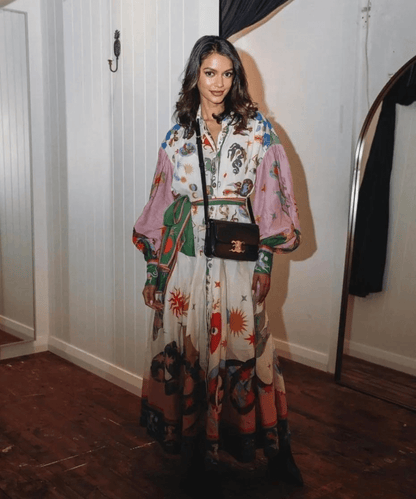 Dames Maxijurk Italiaanse Stijl Elegant