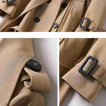 Dames Trenchcoat Waterdicht Klassieke Stijl - StudioMarella