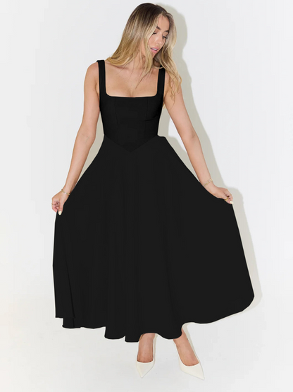 Dames Midi-jurk Elegante Stijl Italiaanse Invloed