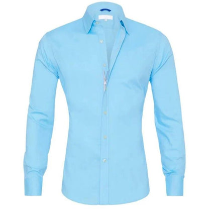 Mannen Overhemd Anti-crease Wit