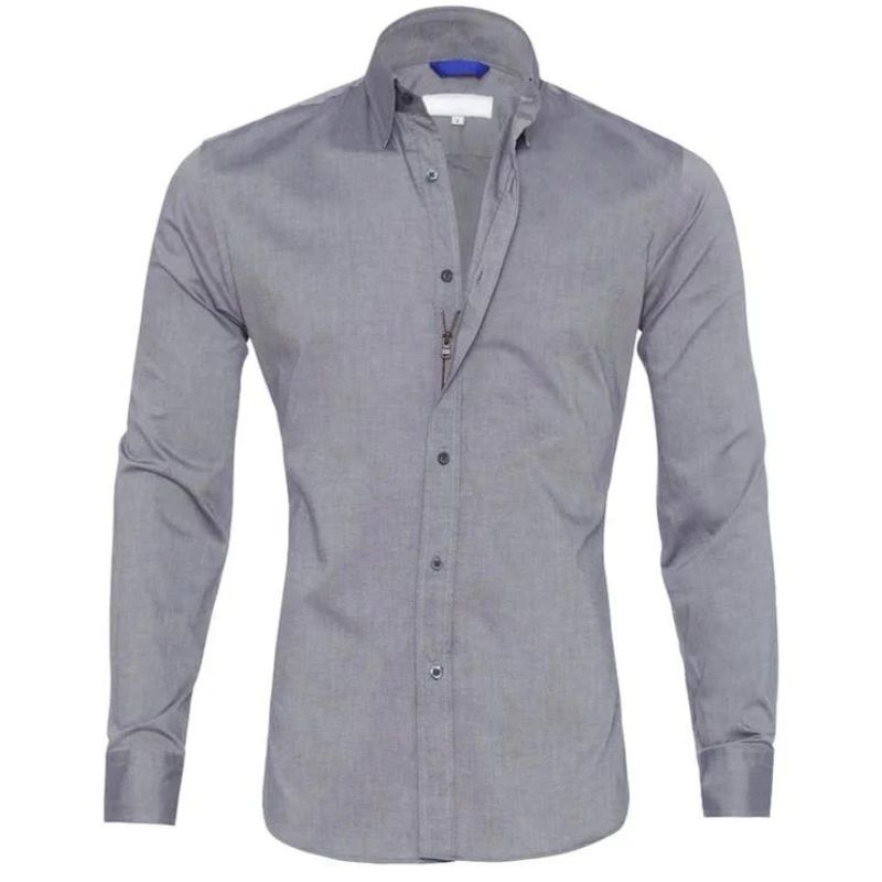 Mannen Overhemd Anti-crease Wit