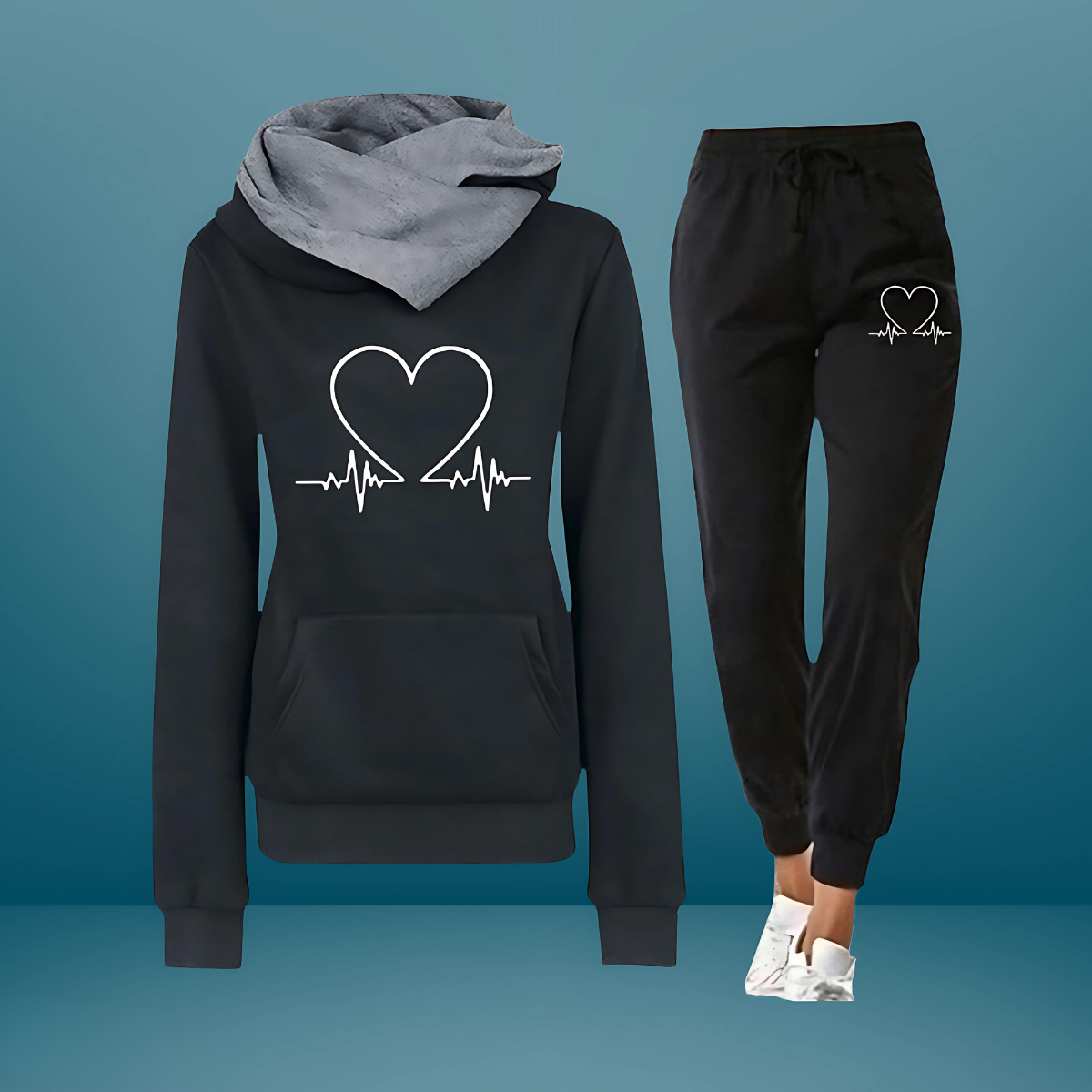 Sportbroek Dames Hartjesprint Joggingbroek