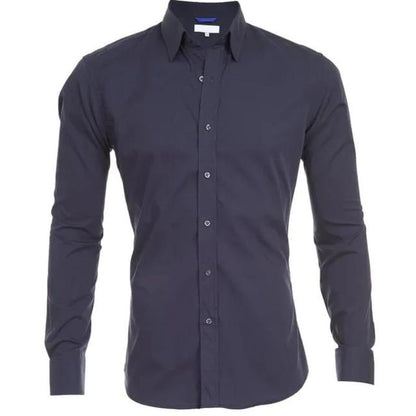 Mannen Overhemd Anti-crease Wit