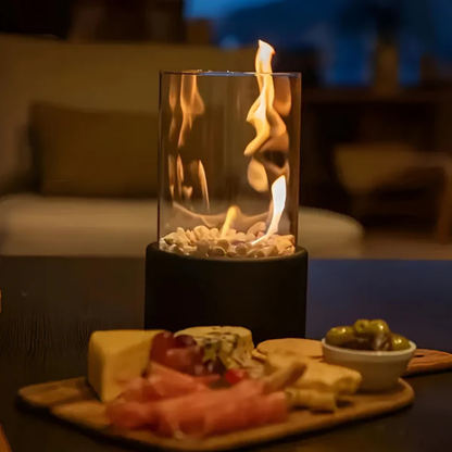 Olielamp met Veilige Vlam Zwart 27×16 cm – Klassiek Design Sfeervolle Avonden Tuinverlichting Terras