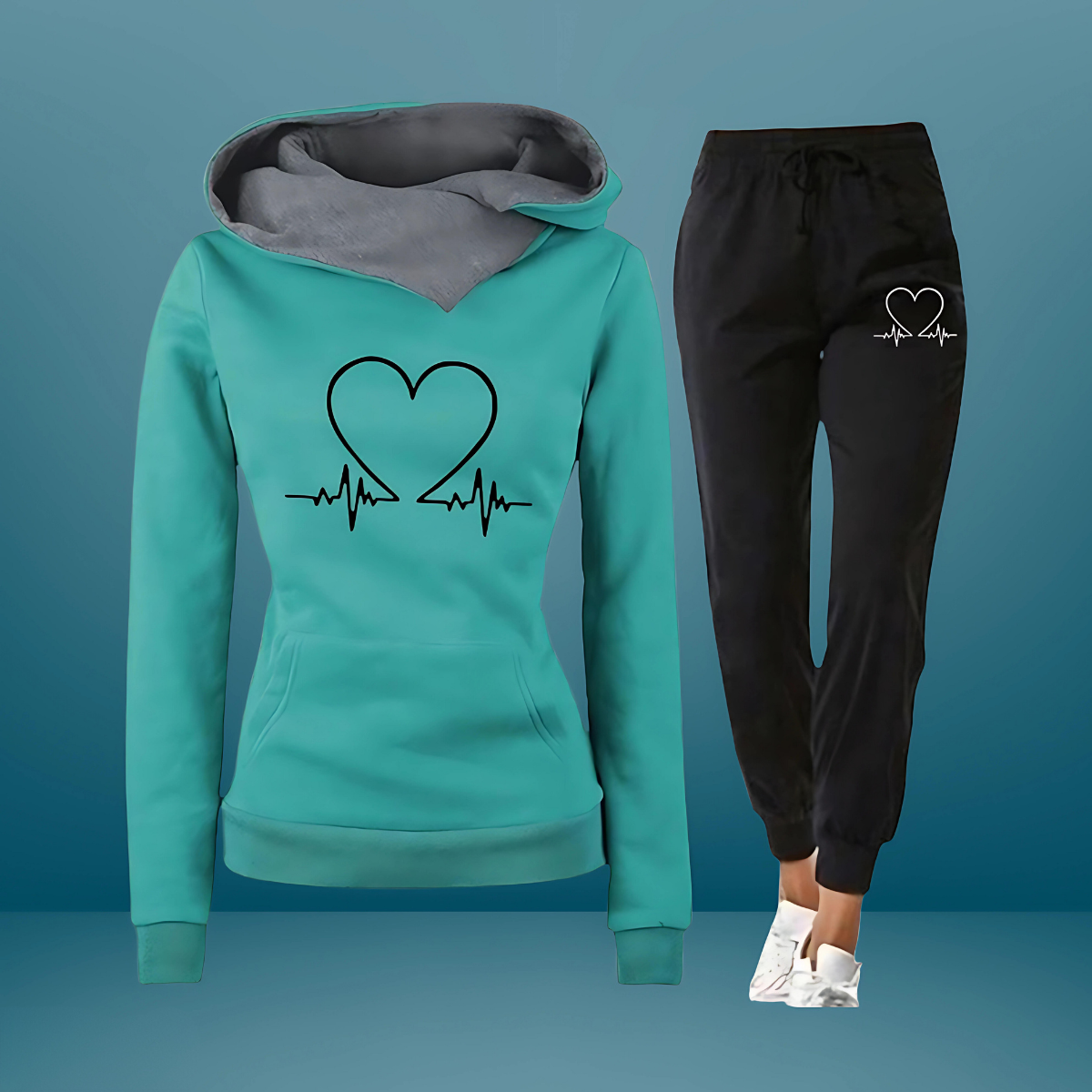 Sportbroek Dames Hartjesprint Joggingbroek