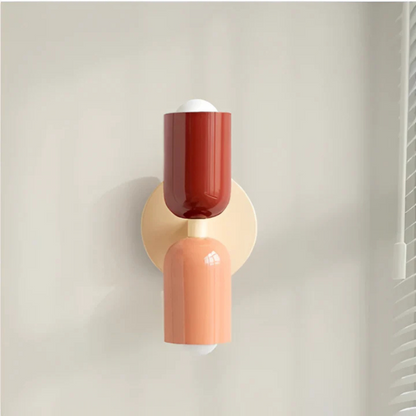 Wandlamp Dubbel Verstelbaar LED Crème Roze Groen Scandinavisch Design Woonkamer Slaapkamer Leeslamp Sfeerverlichting