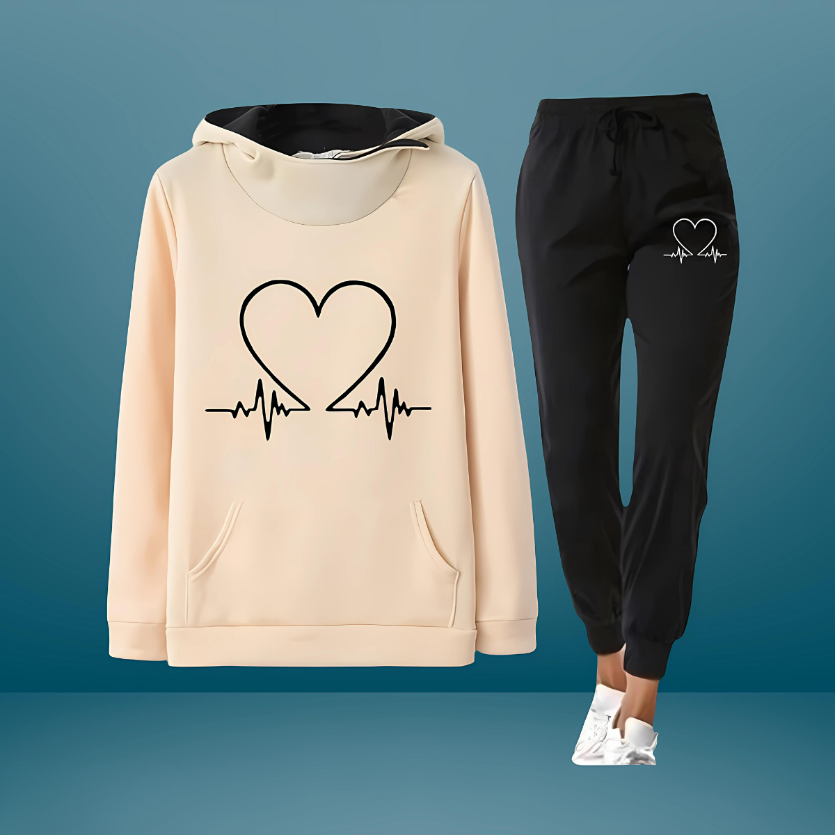 Sportbroek Dames Hartjesprint Joggingbroek