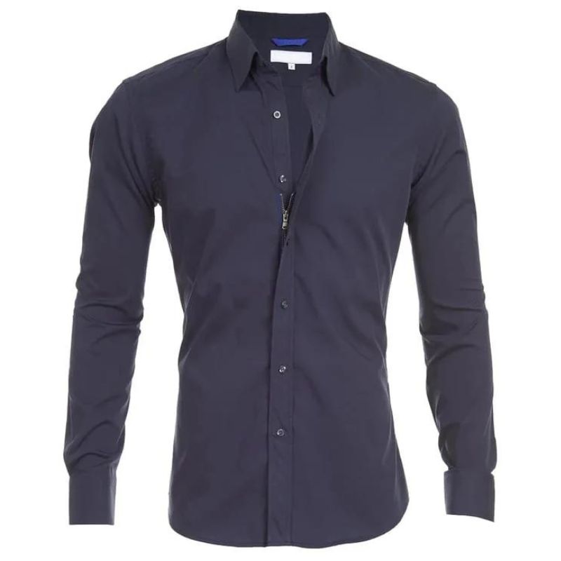 Mannen Overhemd Anti-crease Wit