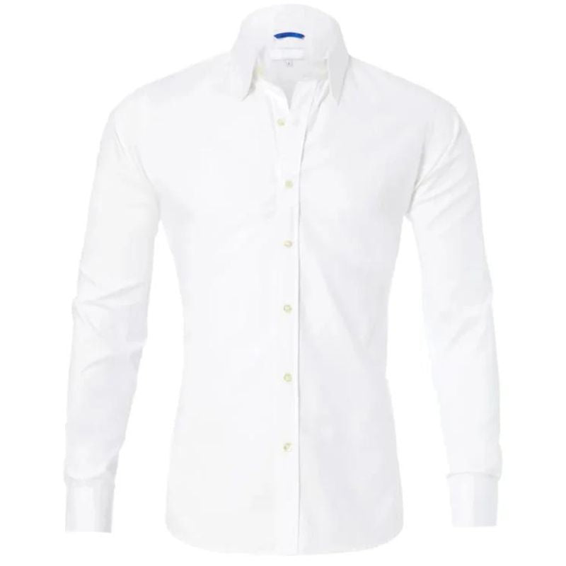 Mannen Overhemd Anti-crease Wit
