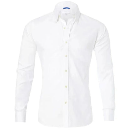 Mannen Overhemd Anti-crease Wit