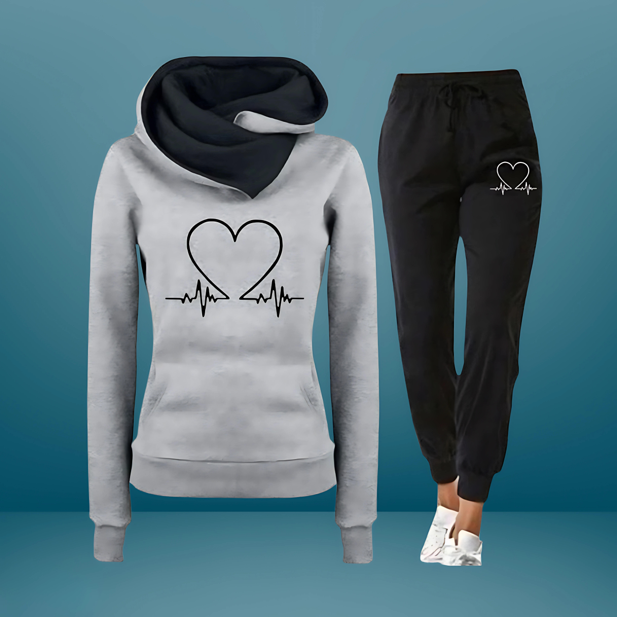 Sportbroek Dames Hartjesprint Joggingbroek