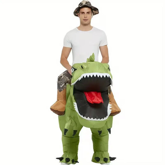 Dino Kostuum Opblaasbaar T-Rex Feestoutfit - StudioMarella