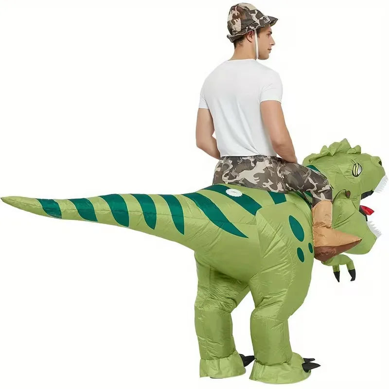 Dino Kostuum Opblaasbaar T-Rex Feestoutfit