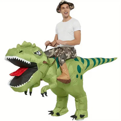Dino Kostuum Opblaasbaar T-Rex Feestoutfit