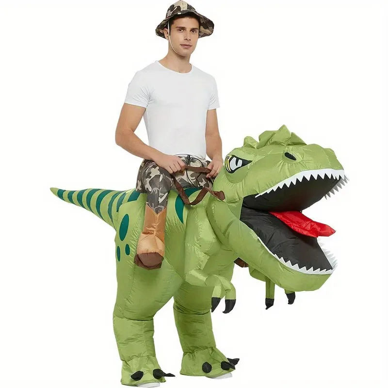 Dino Kostuum Opblaasbaar T-Rex Feestoutfit