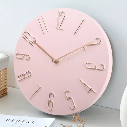 Ronde Wandklok Plastic 20cm Stil Uurwerk Woonkamer Kantoor Minimalistisch Design Geruisloze Klok Slaapkamer