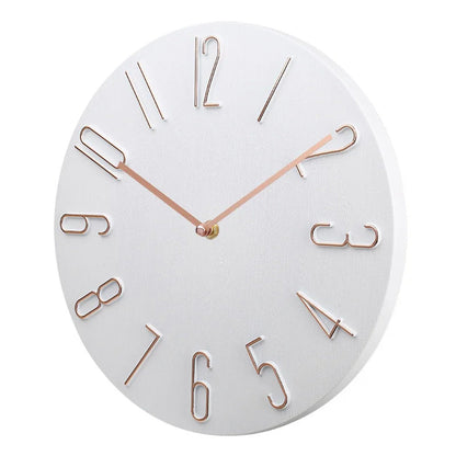 Ronde Wandklok Plastic 20cm Stil Uurwerk Woonkamer Kantoor Minimalistisch Design Geruisloze Klok Slaapkamer