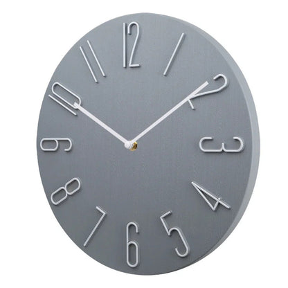 Ronde Wandklok Plastic 20cm Stil Uurwerk Woonkamer Kantoor Minimalistisch Design Geruisloze Klok Slaapkamer