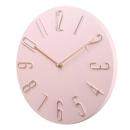 Ronde Wandklok Plastic 20cm Stil Uurwerk Woonkamer Kantoor Minimalistisch Design Geruisloze Klok Slaapkamer
