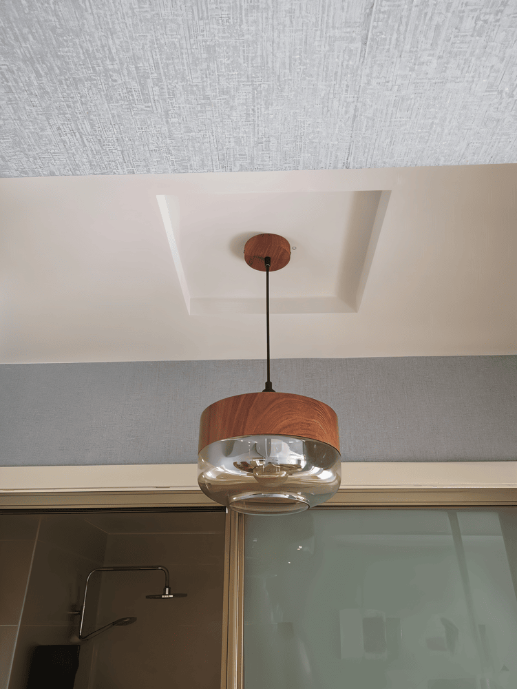 Hanglamp Retro Glas Scandinavisch Metaal Amber Verstelbaar E27