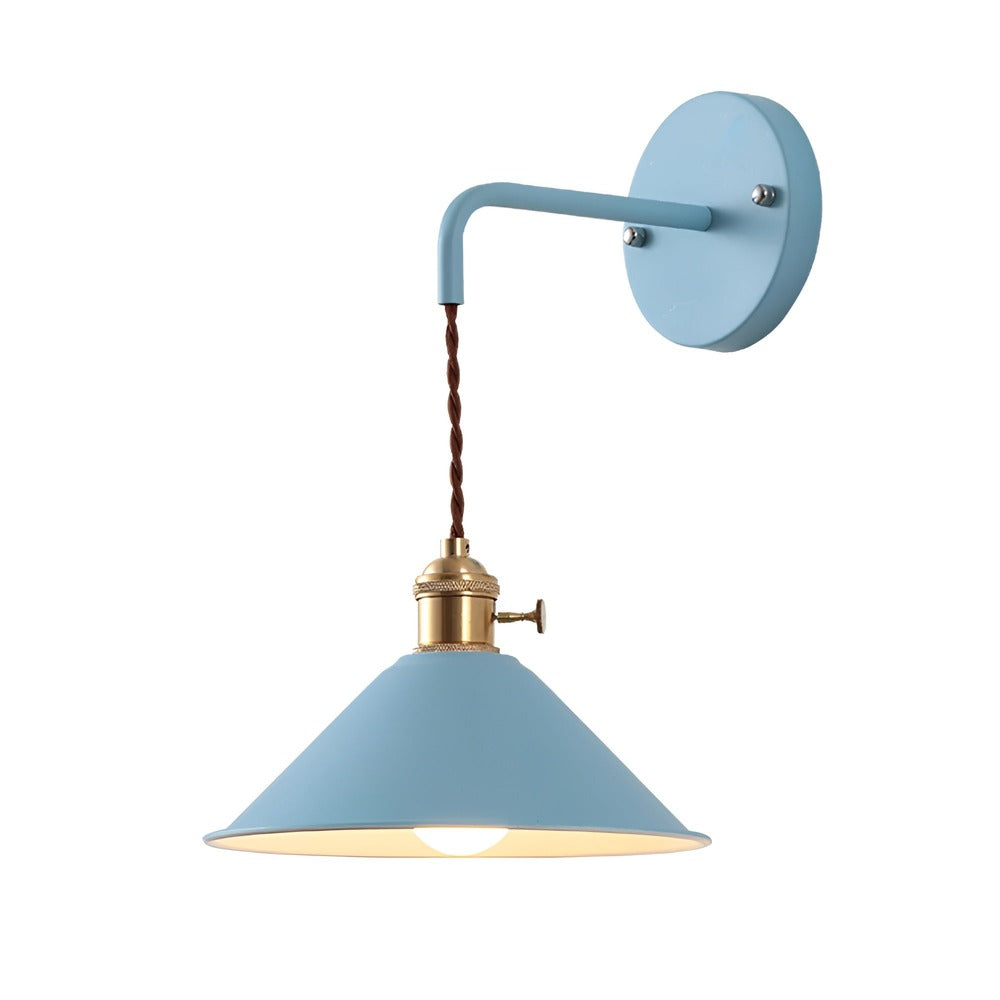 Wandlamp Retro Vintage Metaal Kegelvorm 22cm Industrieel Design