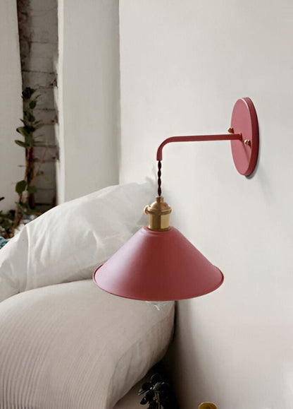 Wandlamp Retro Vintage Metaal Kegelvorm 22cm Industrieel Design