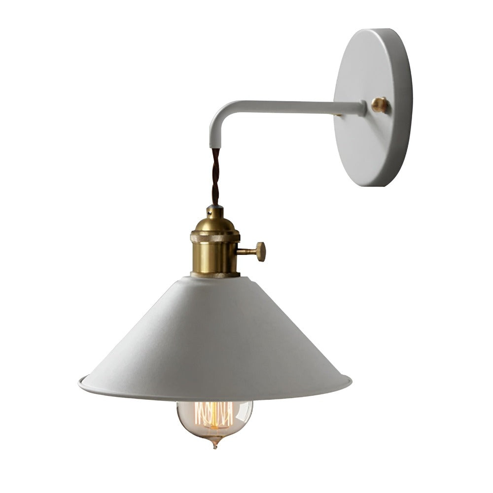 Wandlamp Retro Vintage Metaal Kegelvorm 22cm Industrieel Design