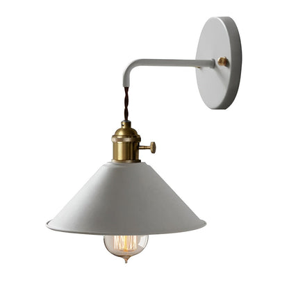 Wandlamp Retro Vintage Metaal Kegelvorm 22cm Industrieel Design