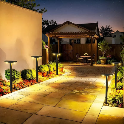 Zonne Lamp Buiten 4 Stuks Waterdicht IP65 Tuinpad Terras 60cm