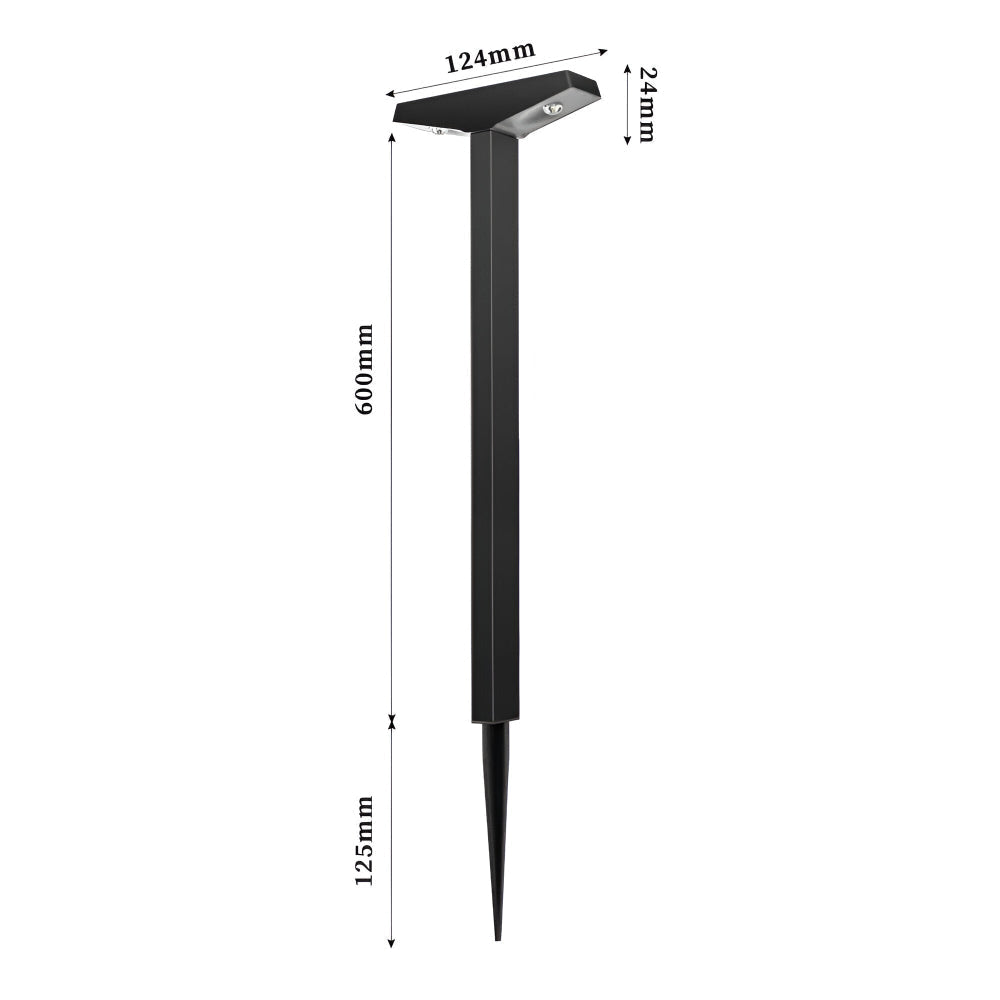 Zonne Lamp Buiten 4 Stuks Waterdicht IP65 Tuinpad Terras 60cm