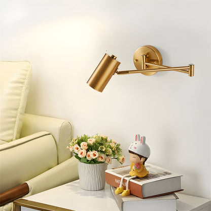 Wandlamp Verstelbare Arm LED Metaal Goud Zwart Slaapkamer Leeslamp Draaibaar Flexibel Bedlamp Woonkamer
