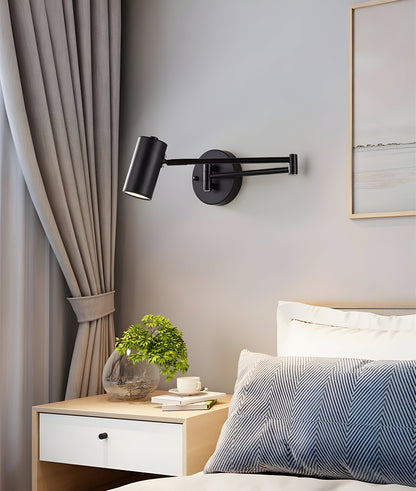 Wandlamp Verstelbare Arm LED Metaal Goud Zwart Slaapkamer Leeslamp Draaibaar Flexibel Bedlamp Woonkamer