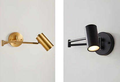 Wandlamp Verstelbare Arm LED Metaal Goud Zwart Slaapkamer Leeslamp Draaibaar Flexibel Bedlamp Woonkamer