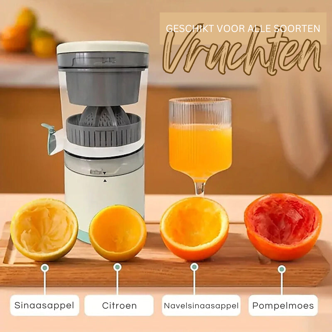 Draagbare Sappers – Oplaadbaar met Krachtige Motor – Compacte Citruspers voor Verse Smoothies Thuis of Onderweg