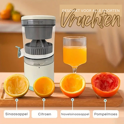 Draagbare Sappers – Oplaadbaar met Krachtige Motor – Compacte Citruspers voor Verse Smoothies Thuis of Onderweg